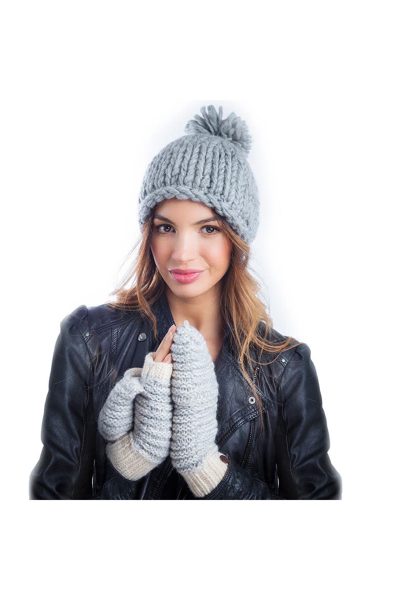 Speckle Knit Mittens, Alternate, color, Pink Quartz