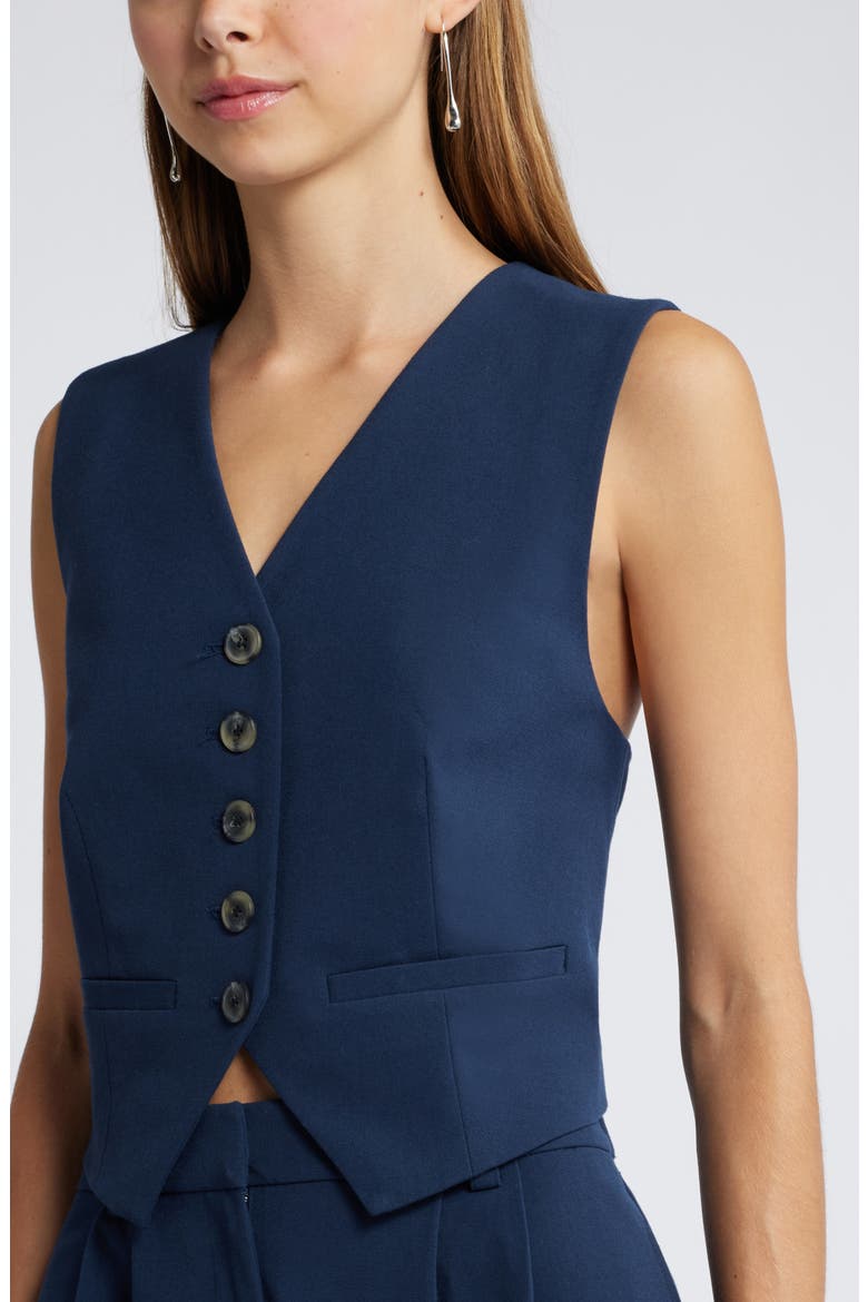 Tailored Vest, Alternate, color, NAVY BLAZER