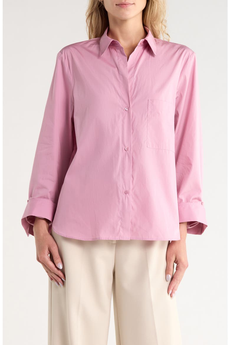Next Morning Cotton Shirt, Main, color, LILAS