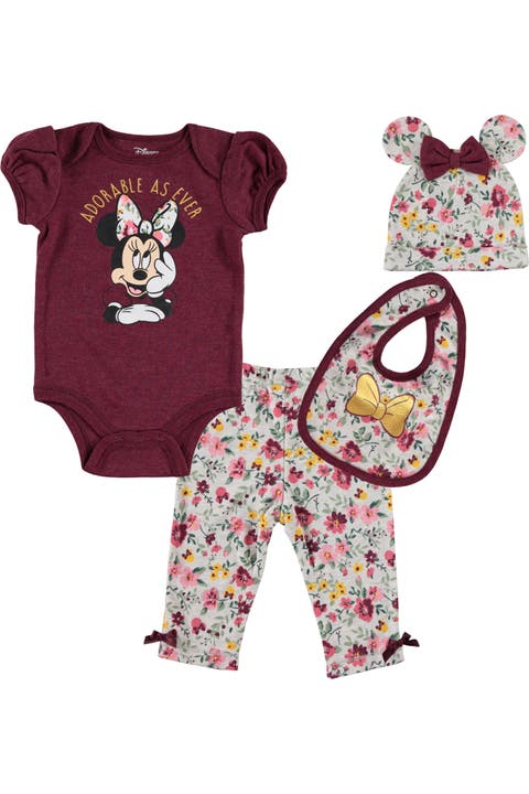 Minnie Mouse 4-piece Bodysuit And Pants Set With Accessories (baby)