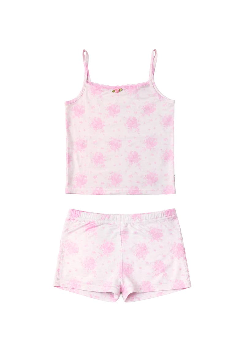 Pink Floral  Print Cami Jersey PJ, Main, color, Pink
