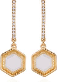 Vince Camuto Resin Stone Drop Earrings