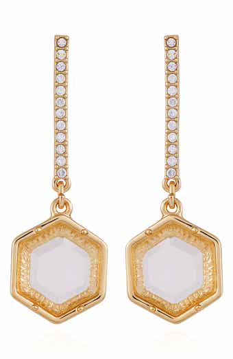 Vince Camuto Resin Stone Drop Earrings