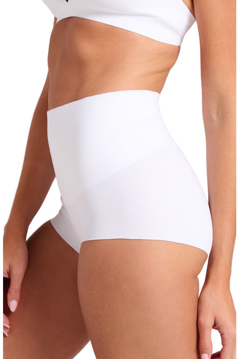 Organic Cotton No-Show Shaping Boy Short, Alternate, color, White