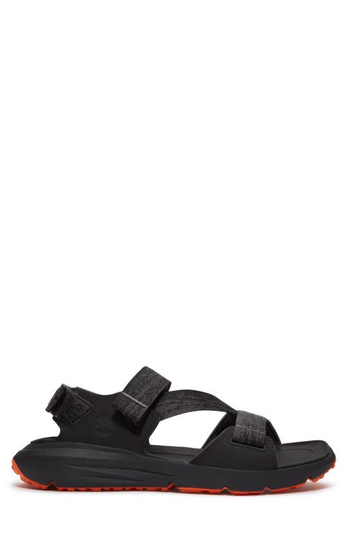 Timberland Motion Dune Sandal In Black Webbing