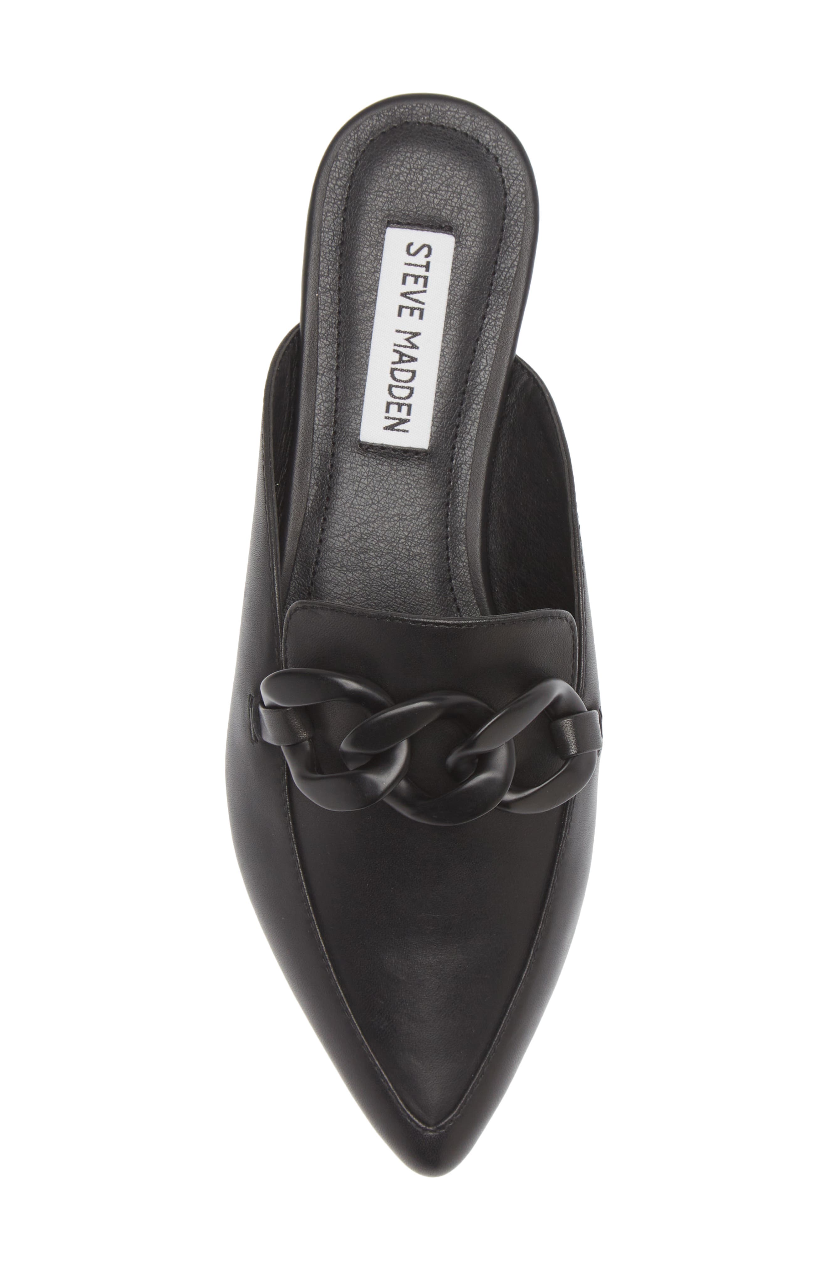 Steve Madden Fleur Pointed Toe Mule, Alternate, color, Black Leather