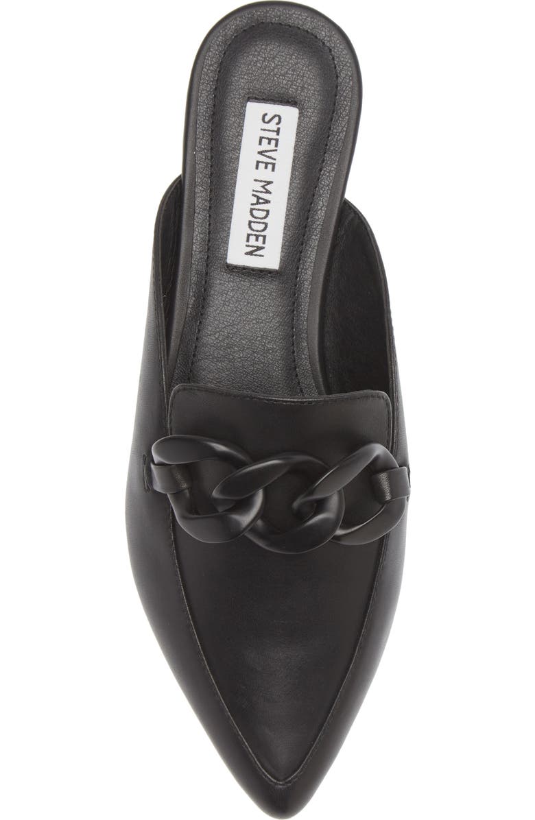 Steve Madden Fleur Pointed Toe Mule, Alternate, color, Black Leather