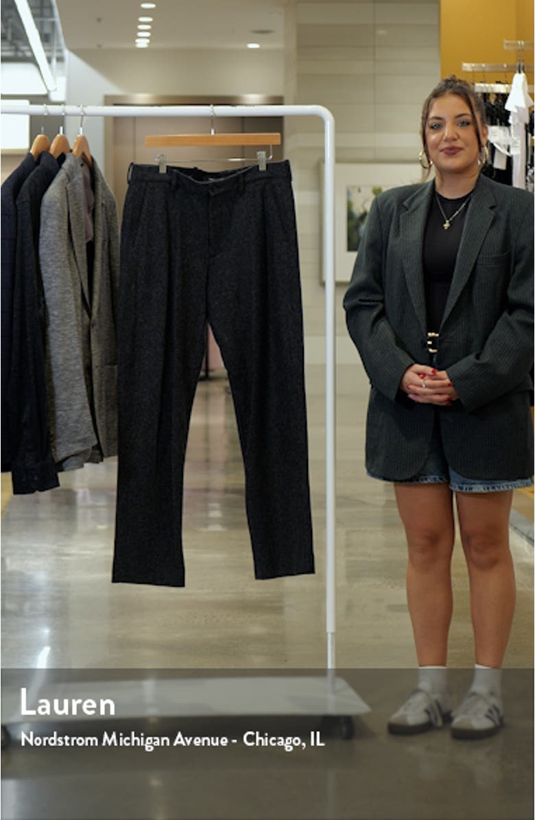 Pinstripe Wool Blend Pants, sales video thumbnail