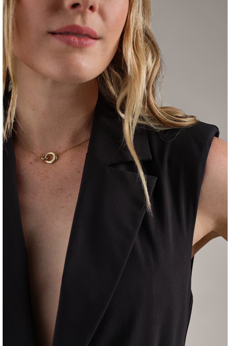 Commuter Sleeveless Blazer, Alternate, color, BLACK