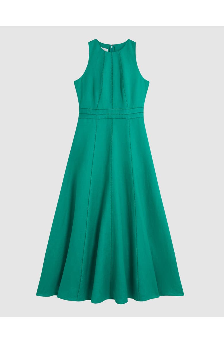HOBBS LONDON Harewood Sleeveless Fit Flare Dress, Alternate, color, Paradisegreen