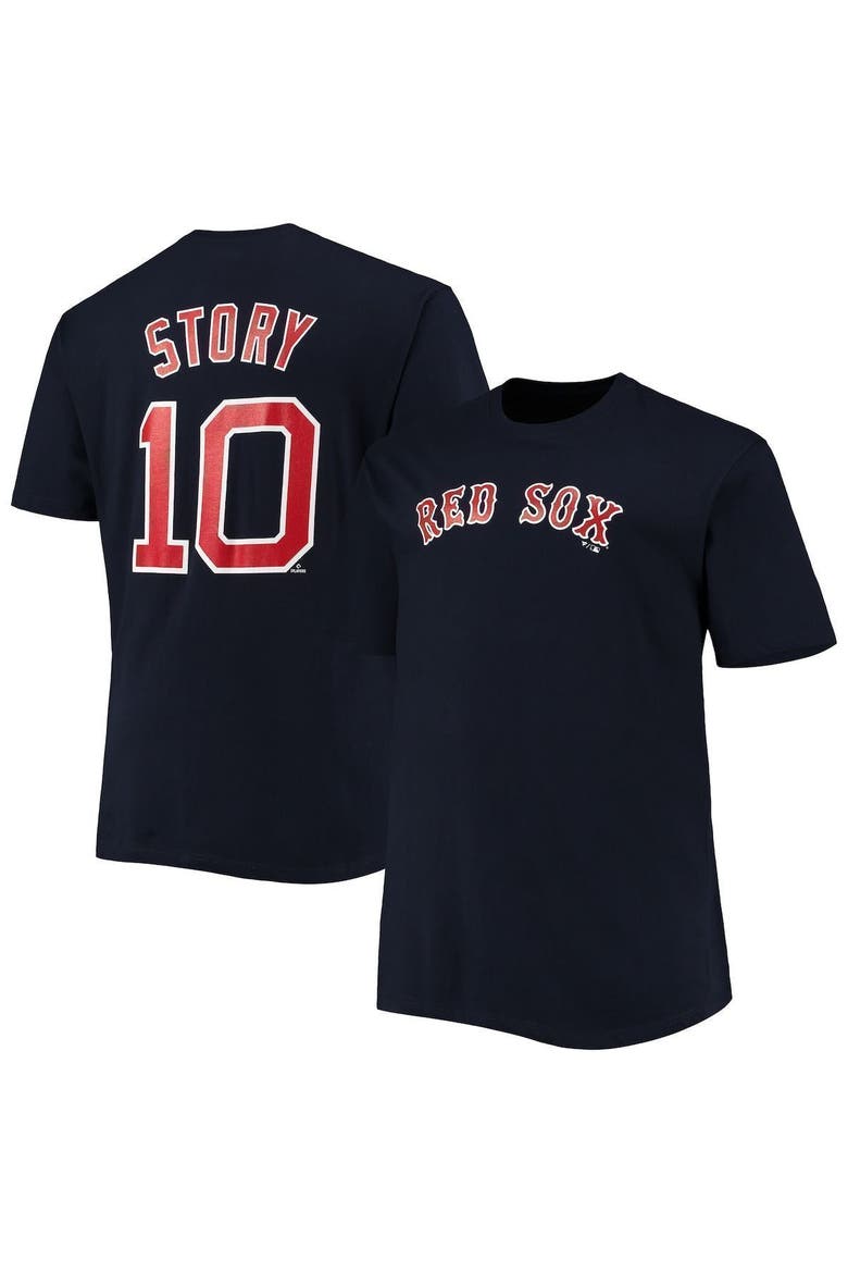 Men's Trevor Story Navy Boston Red Sox Big & Tall Name & Number T-Shirt, Main, color, Navy