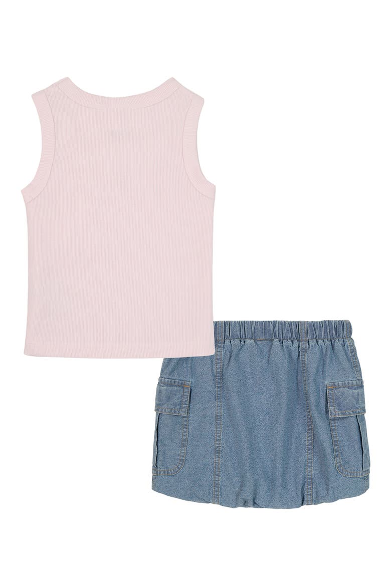 Kids' Rib Tank & Denim Skort Set, Alternate, color, PREPACK ASSORTED