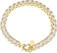 RIVKA FRIEDMAN Emerald Cut Cubic Zirconia Tennis Bracelet