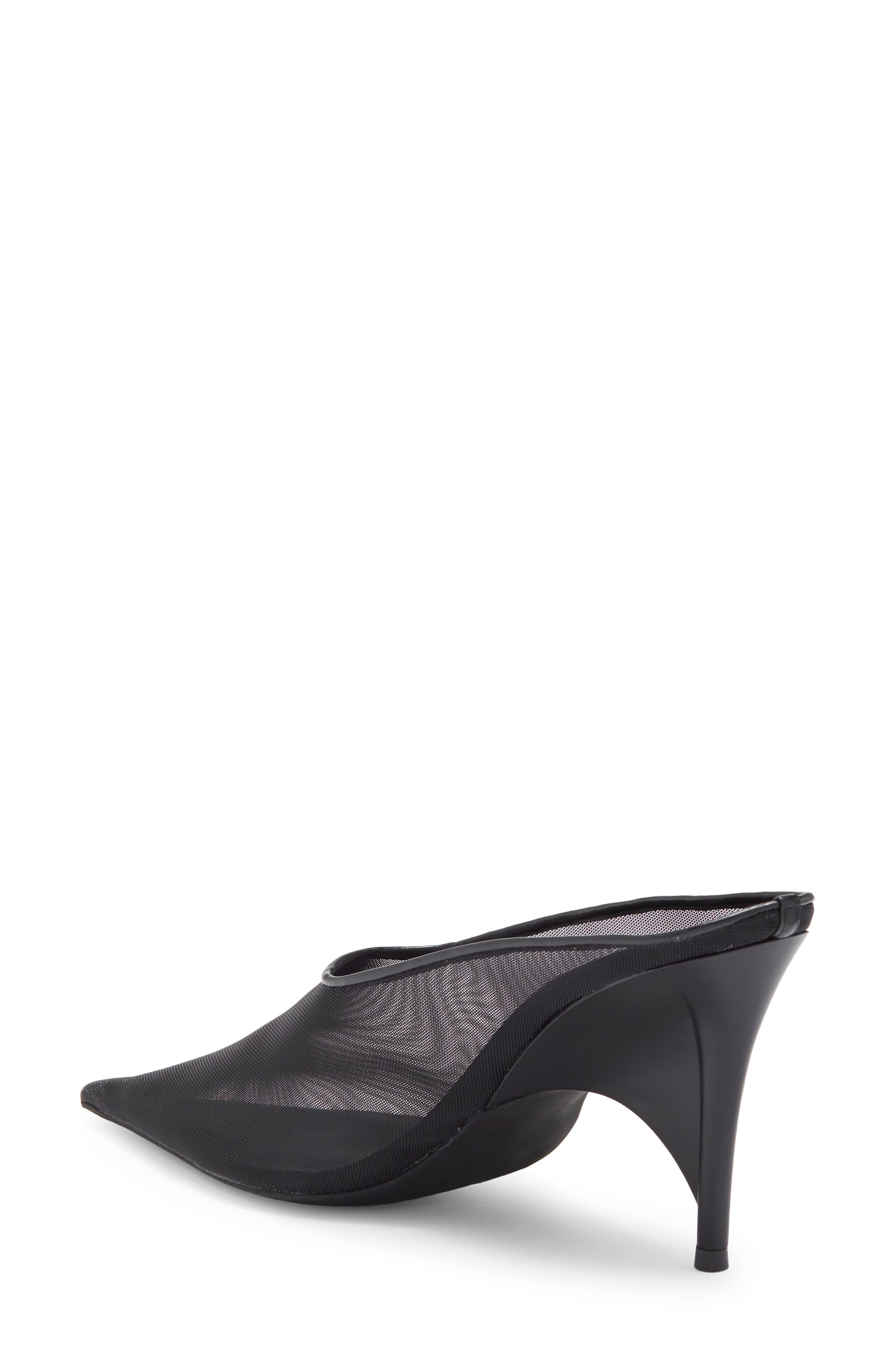 Vader Pointed Toe Mule, Alternate, color, BLACK