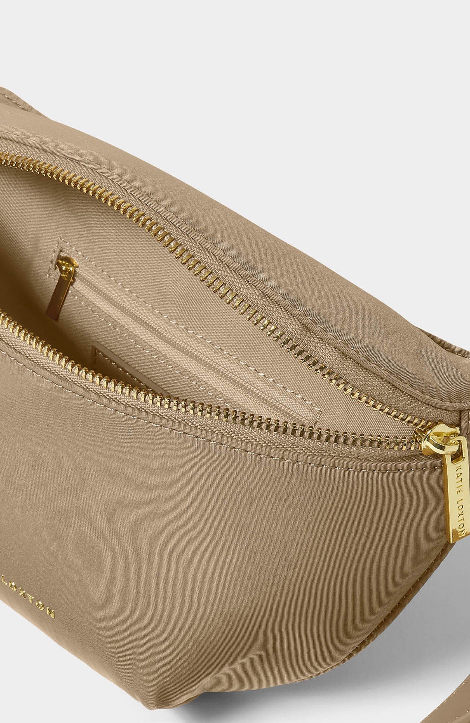 Nylon-Luxe Belt Bag, Alternate, color, Taupe