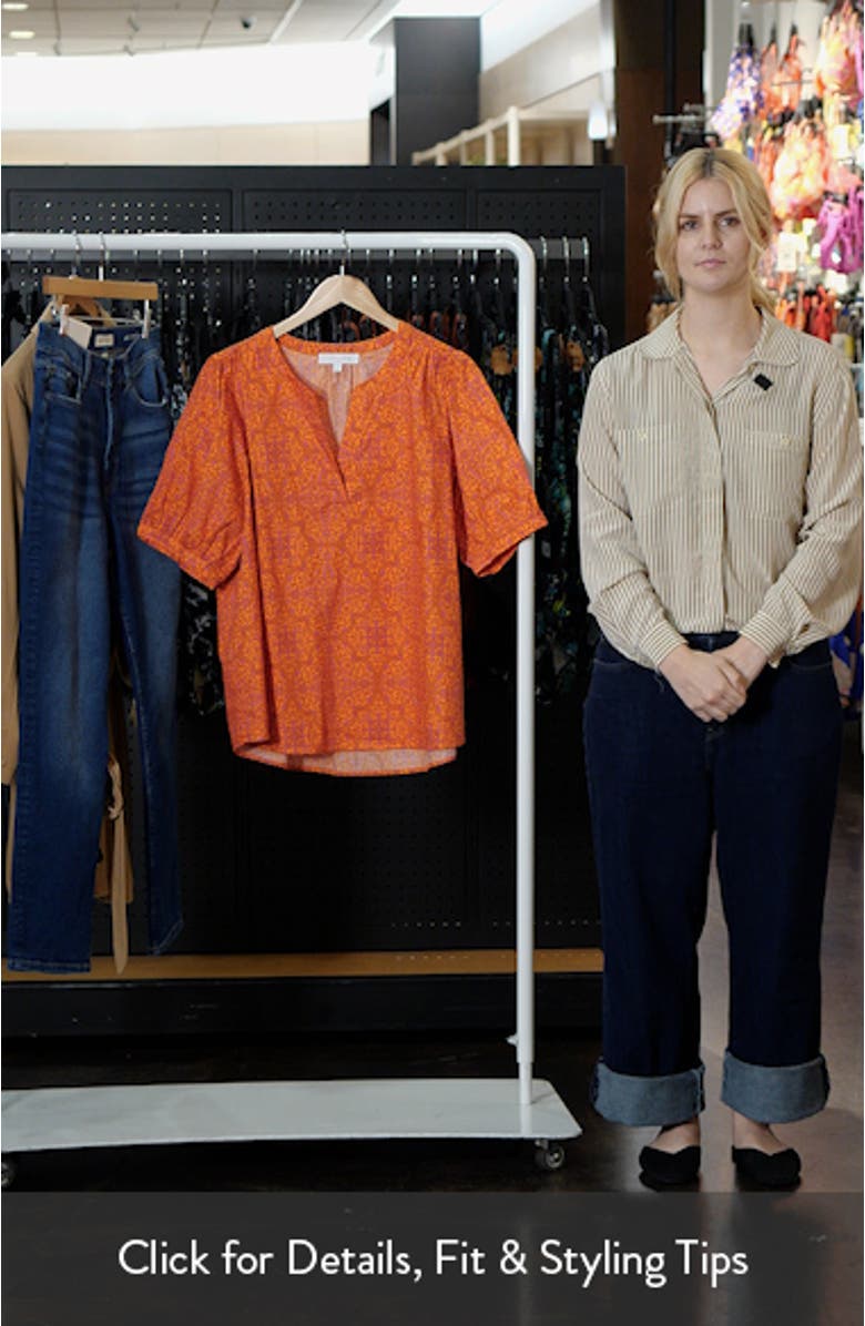 Debary Floral Print Top, sales video thumbnail