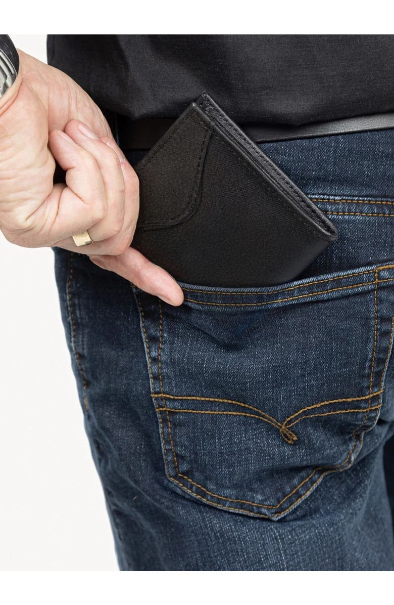 Deux Mains Shotgun Wallet For Him, Alternate, color, Black