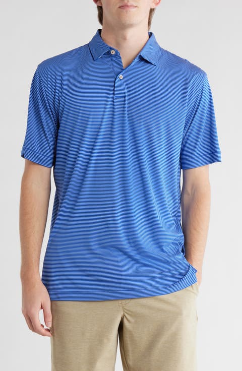 Featherweight Stripe Performance Polo