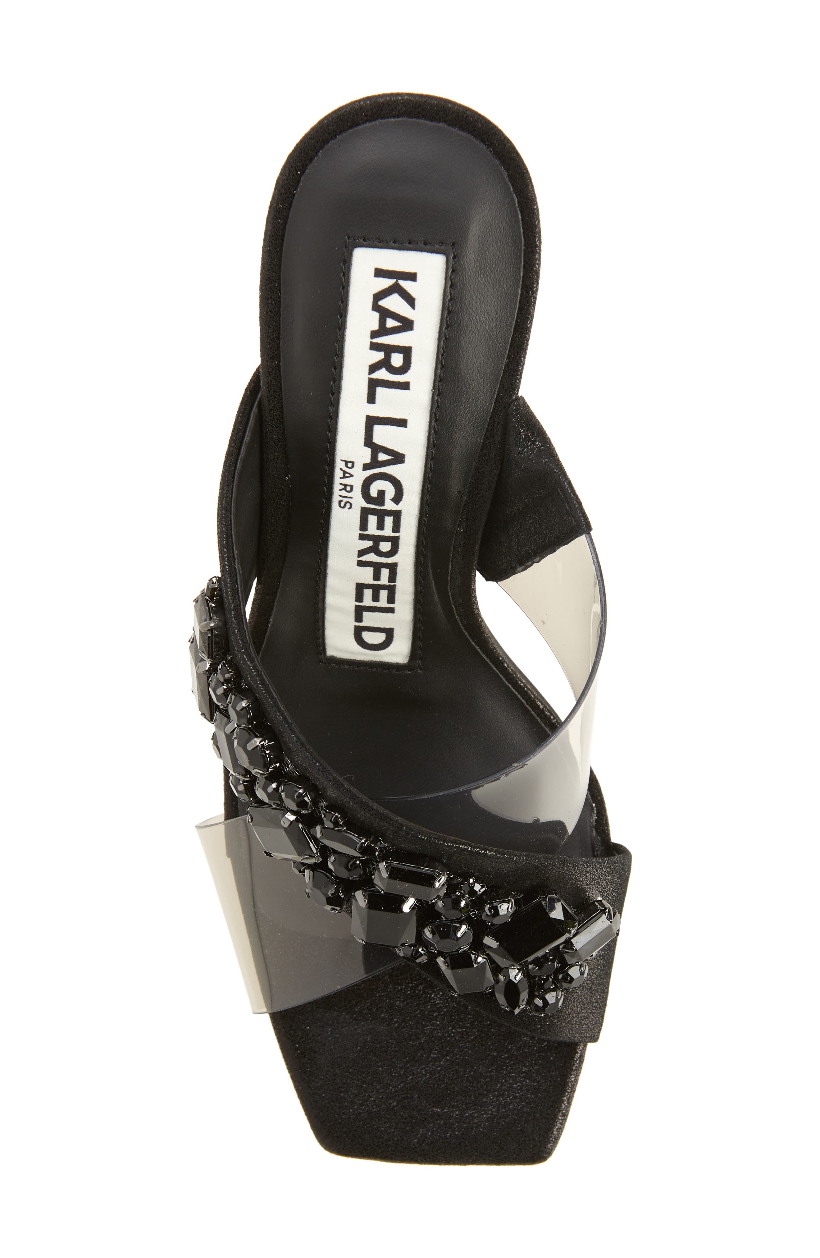 KARL LAGERFELD PARIS Rosina Sandal, Alternate, color, Smoke