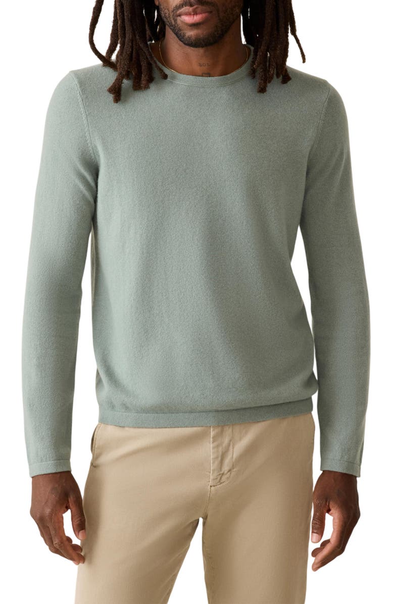 Faherty Cashmere Crewneck Sweater, Main, color, Sage Creek