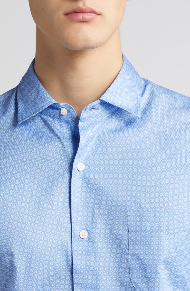 Peter Millar Grove Short Sleeve Button-Up Shirt, Alternate, color, 