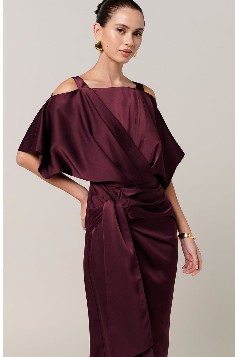 Josylin Midi Dress, Alternate, color, Plum