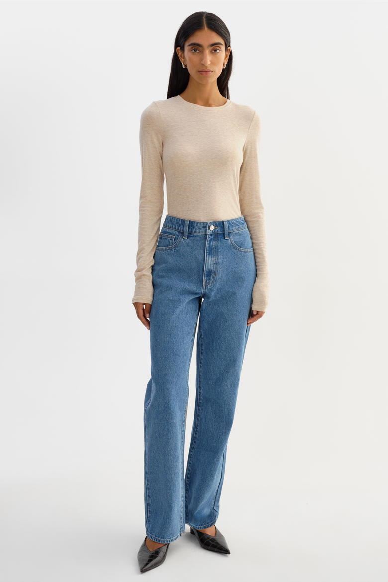 Medora | Long Sleeve Top, Main, color, Heather Beige
