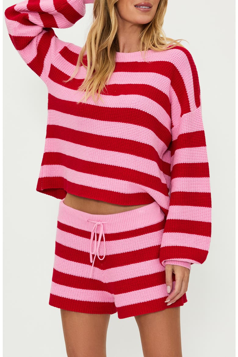 Ava Cotton Cover-Up Sweater, Main, color, CANDY CANE