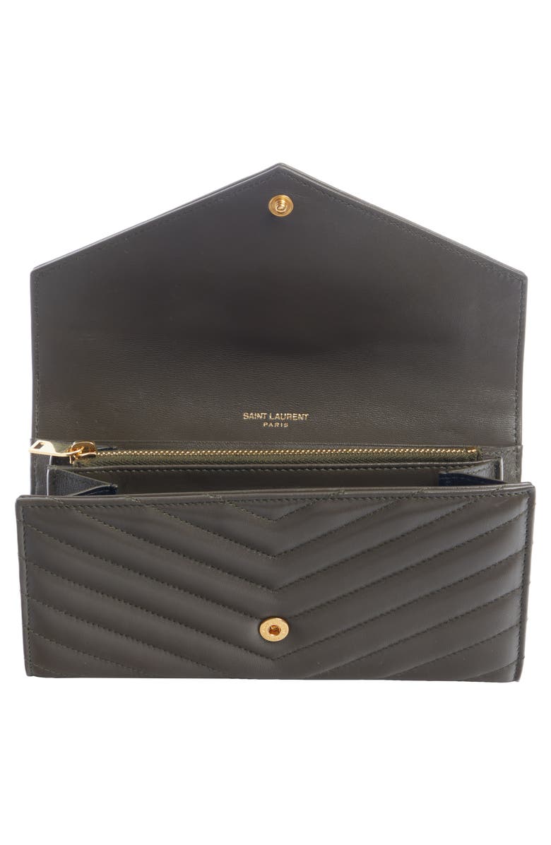 Saint Laurent Cassandre Envelope Flap Card Case, Alternate, color,