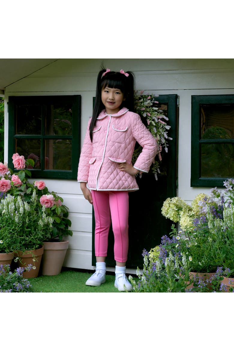 Two-Tone Quilted Jacket, Alternate, color, Pink