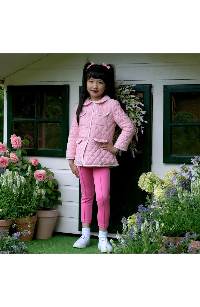 Rachel Riley Two-Tone Quilted Jacket, Alternate, color, Pink