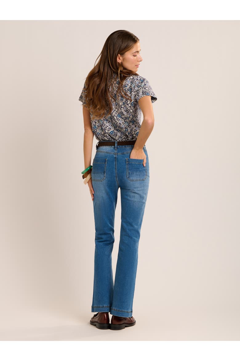 Jessica Floral T-shirt, Alternate, color, Navy