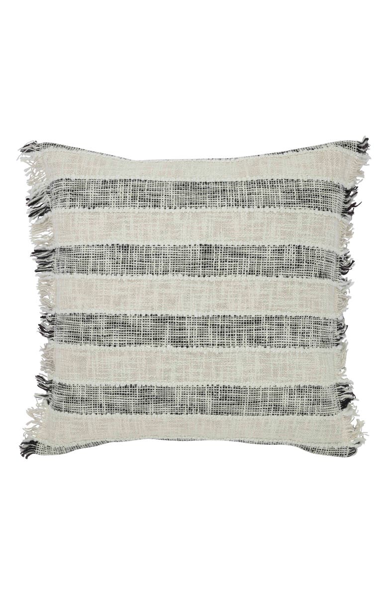 VCNY HOME Ariel Fringe Accent Pillow, Main, color, Black