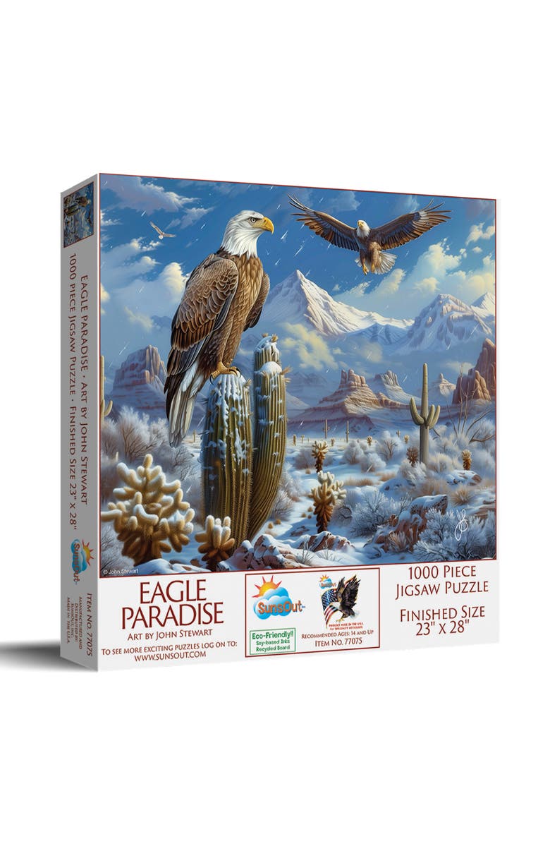 Sunsout Eagle Paradise 1000 piece Jigsaw Puzzle for Adults, Main, color, Multicolor