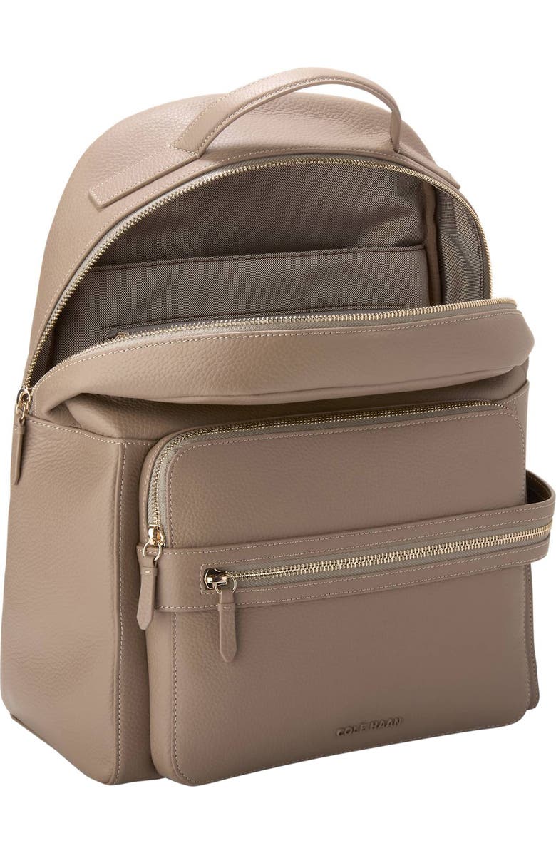 Cole Haan Davis Leather Backpack, Alternate, color, Irish Coffee