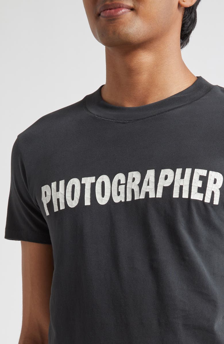 ERL Gender Inclusive Photographer Graphic T-Shirt, Alternate, color, Black