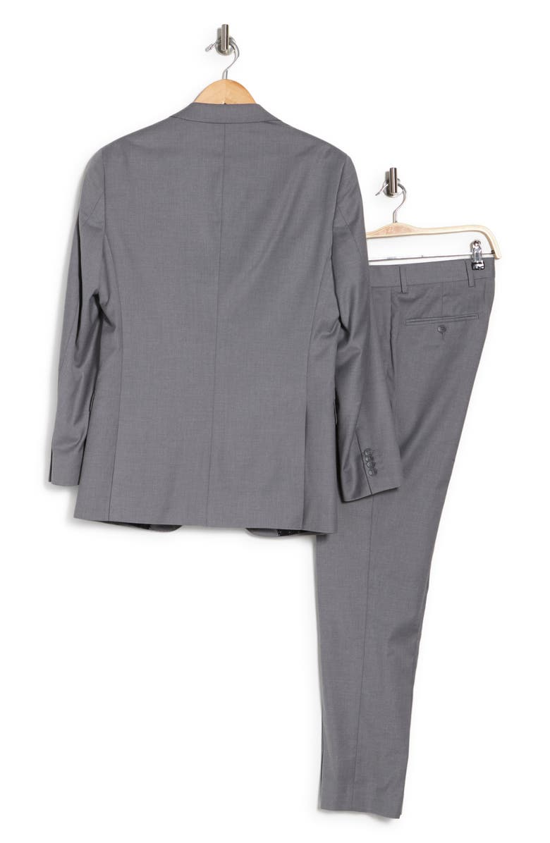 ZNT18 Alessio Grey Two Button Notch Lapel Slim Fit Suit, Alternate, color,