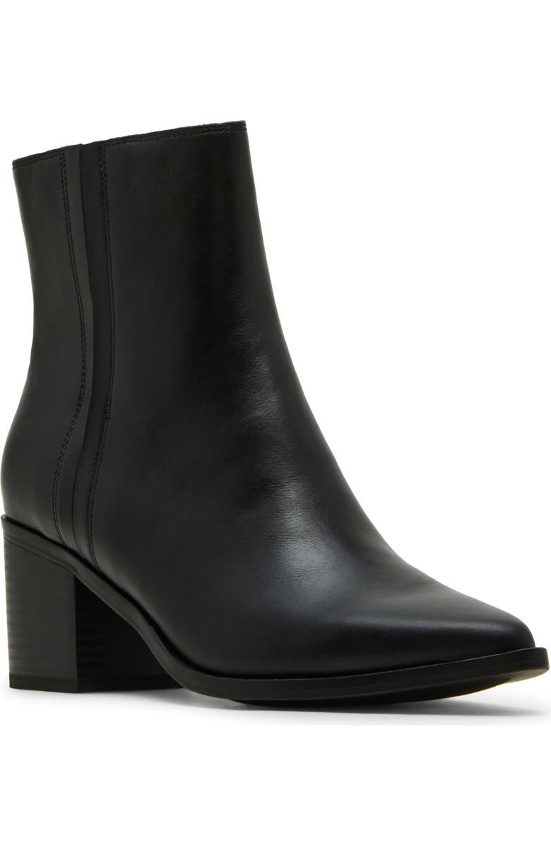 Blondo Brenna Waterproof Pointed Toe Bootie, Main, color, Black Leather