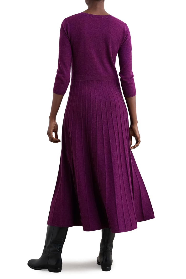 Folk Song Rib Midi Sweater Dress, Alternate, color, KNIT MELANGE AMETHYST