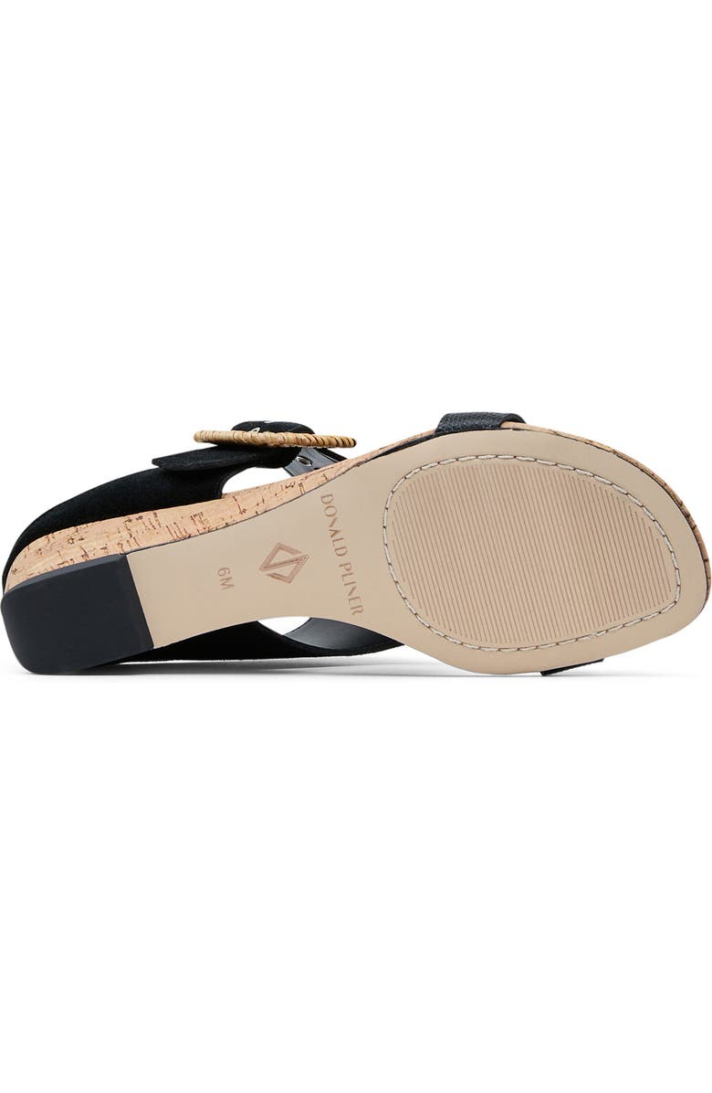 Donald Pliner Vine Wedge Sandal, Alternate, color, Black