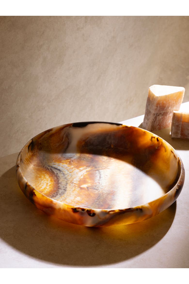 Bonita Decorative Bowl, Alternate, color, Brown