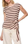 Sanctuary Side Tie Organic Cotton Blend T-Shirt