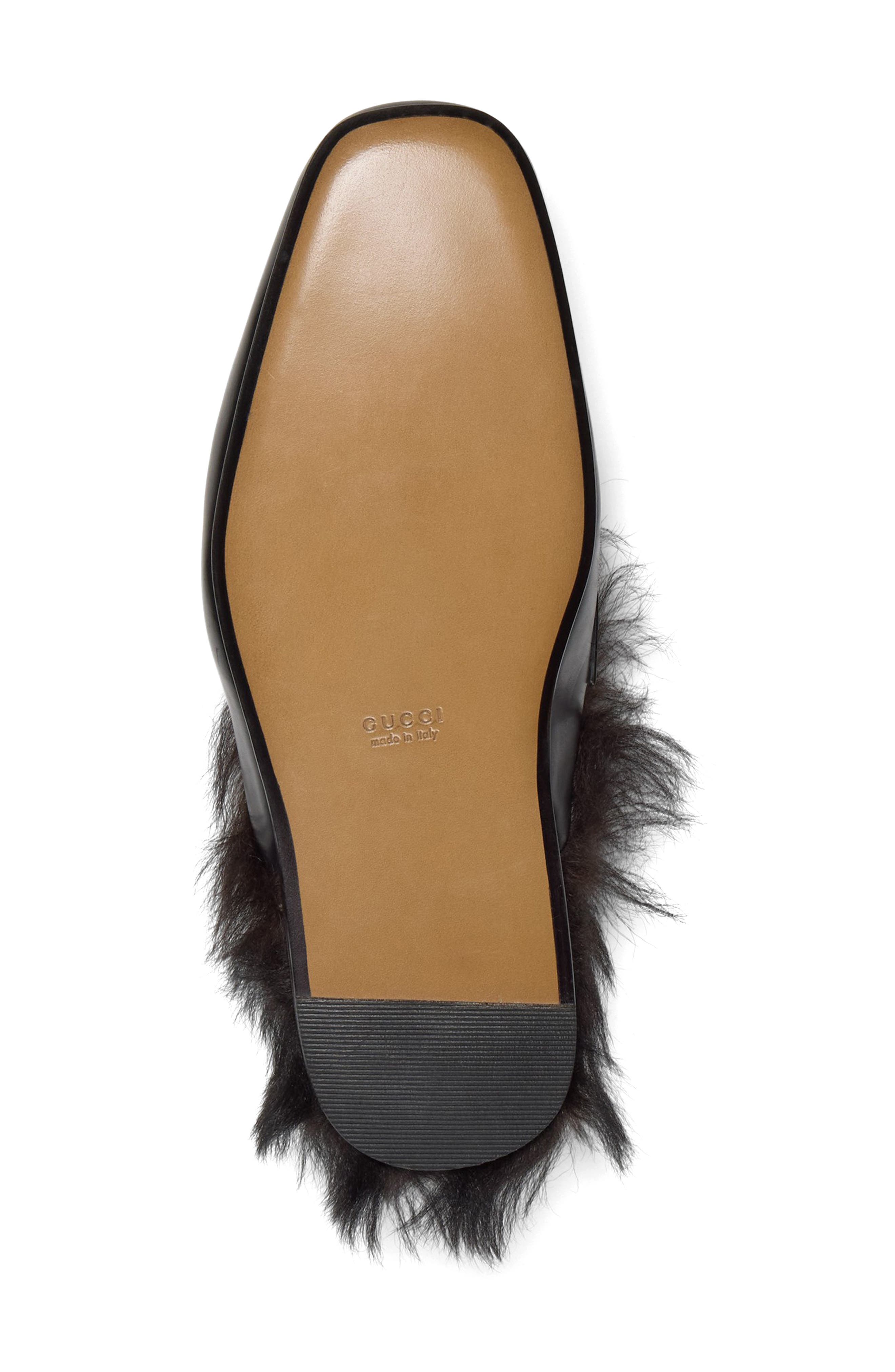 Larindo Genuine Shearling Lined Mule, Alternate, color, 1000 BLACK/BLACK