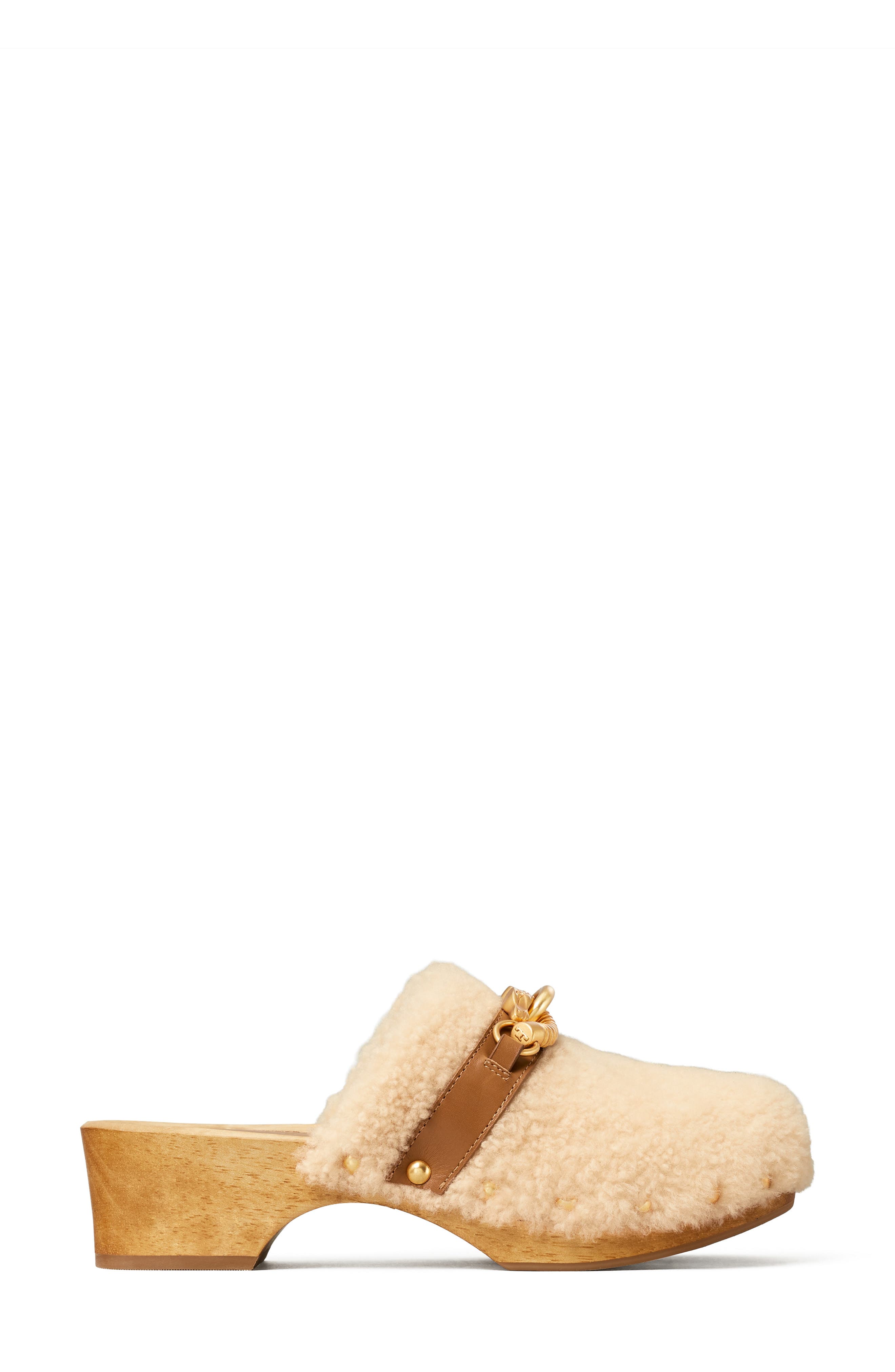 Tory Burch Jessa Genuine Shearling Clog, Alternate, color, 