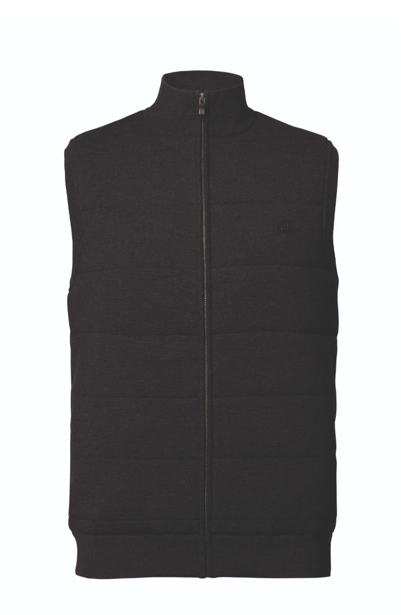 Charles Tyrwhitt New York Jets Merino Padded Front Gilet, Alternate, color, Dark Charcoal