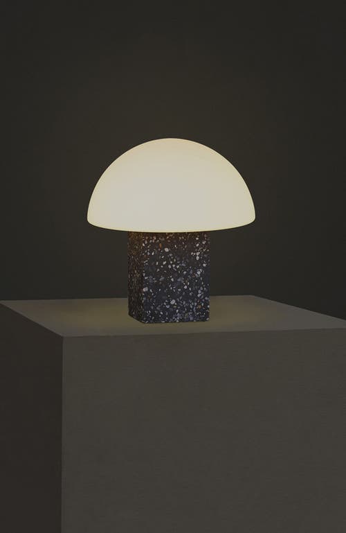 Brightech Gavin 10" Modern Speckled Concrete Led Desk Lamp In Gray