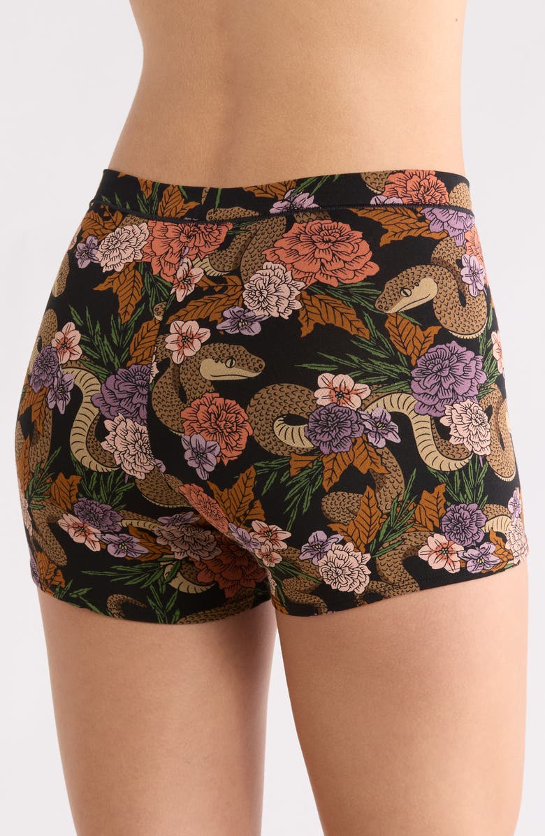 MeUndies FeelFree Boyshorts, Alternate, color, Garden Snake