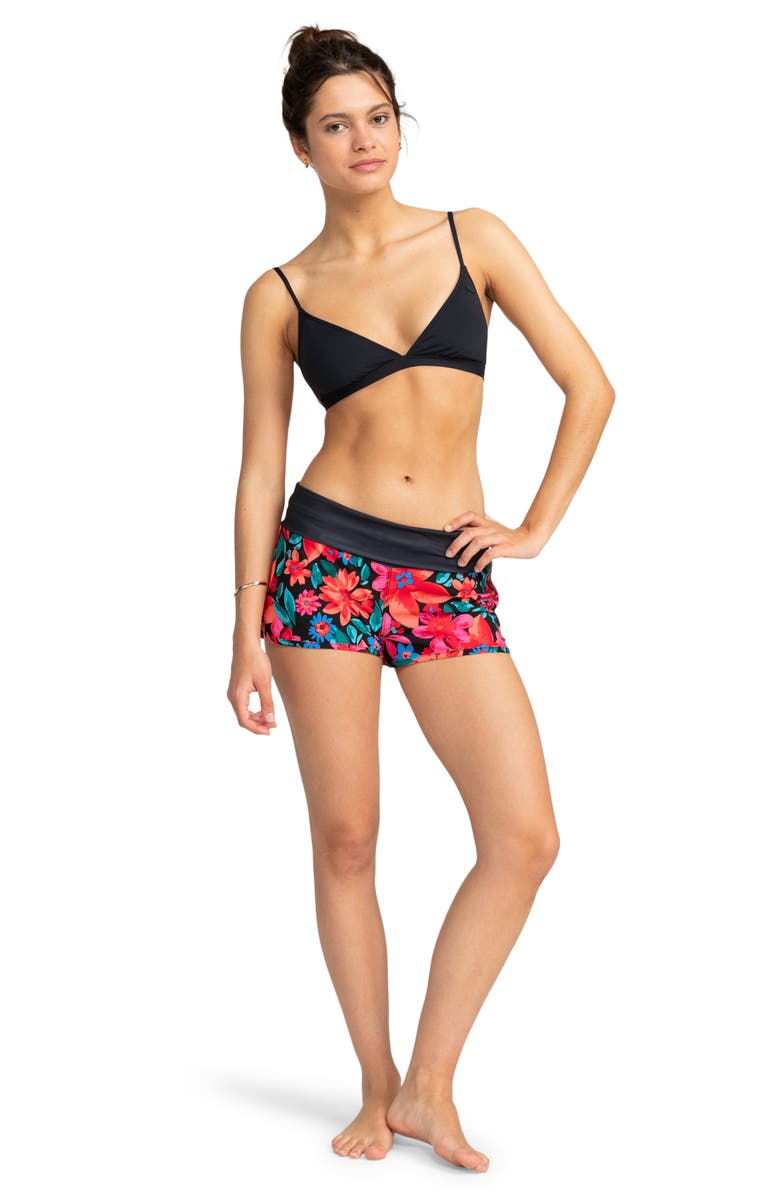 Roxy Floral Swim Shorts, Alternate, color, 