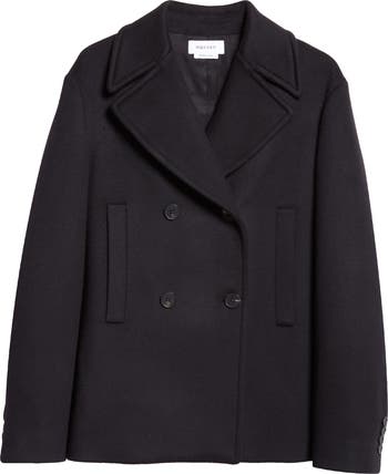 McQ Alexander McQueen hotsell wool cashmere collarless 3/4 sleeve car coat IT 38/ US 2-4