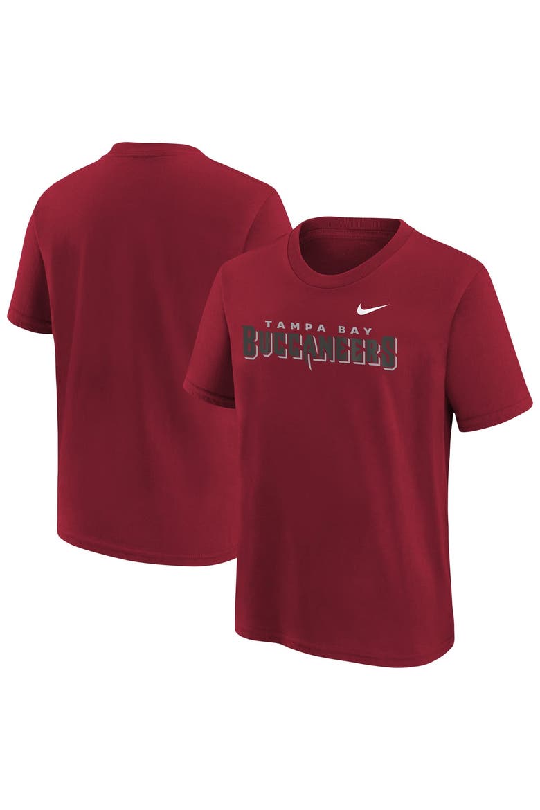 Youth Nike Red Tampa Bay Buccaneers Wordmark T-Shirt, Main, color, Red